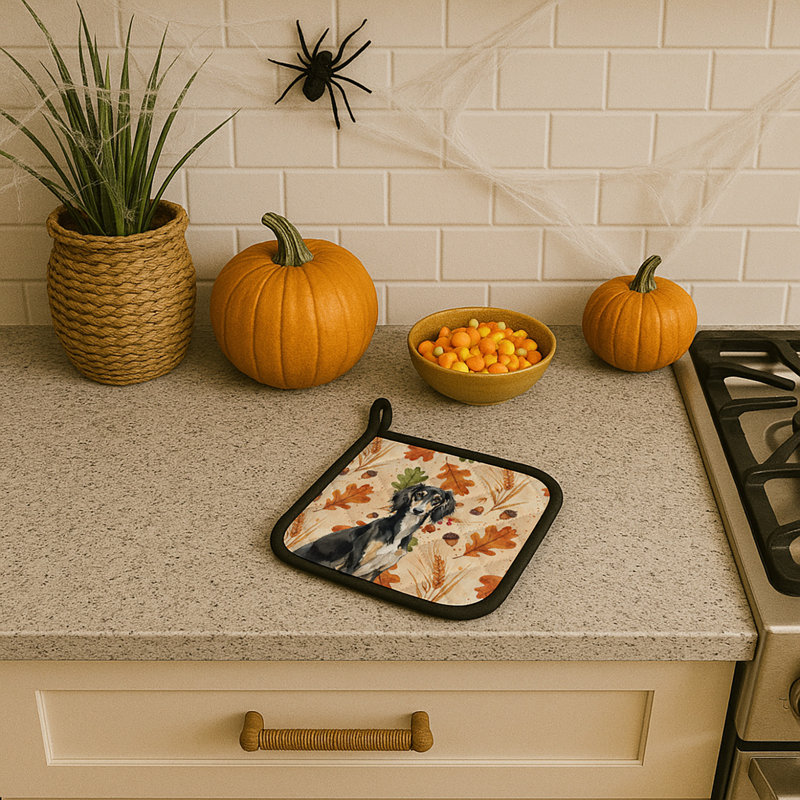 Paire de porte-casseroles noir et brun clair Saluku Heirloom Fall