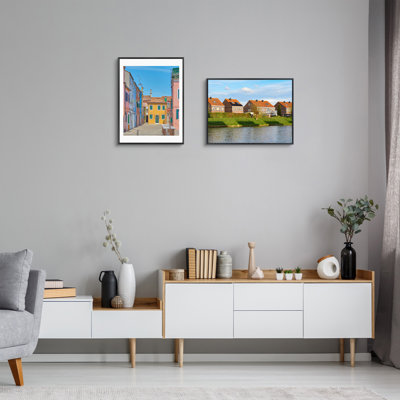 Metal Picture Frame Set with Mat - Basics by Wayfair™