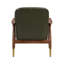 Chaise d'appoint de qualité supérieure en bois massif, similicuir, design moderne pour la maison