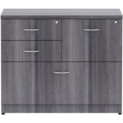Essentials Series 2-Box/1-File Espresso 4-Drawer Lateral File by Inbox Zero