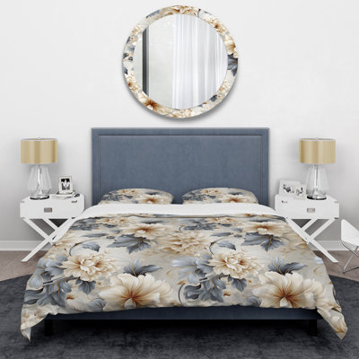 Ensemble de housse de couette Ethereal Rococo Flourish Victorian