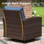 Chaise berçante de patio pivotante avec table d'appoint-1667750598