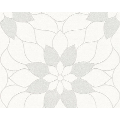 Rouleau de papier peint floral L 33 pi x l 21 po Floral