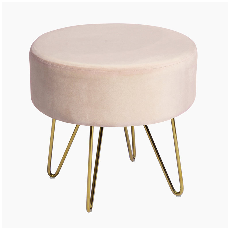 Repose-pieds Almetta, Velours rose