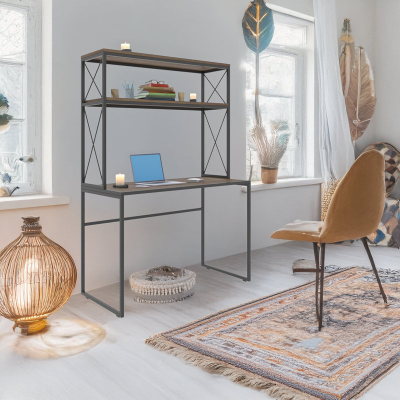 Metal Frame Computer & Writing Study Desk