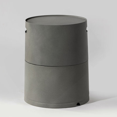 Versatile Steel Propane Tank Cover And Hide - Away Side Table For Both Indoor And Outdoor Use With Easy Split Design