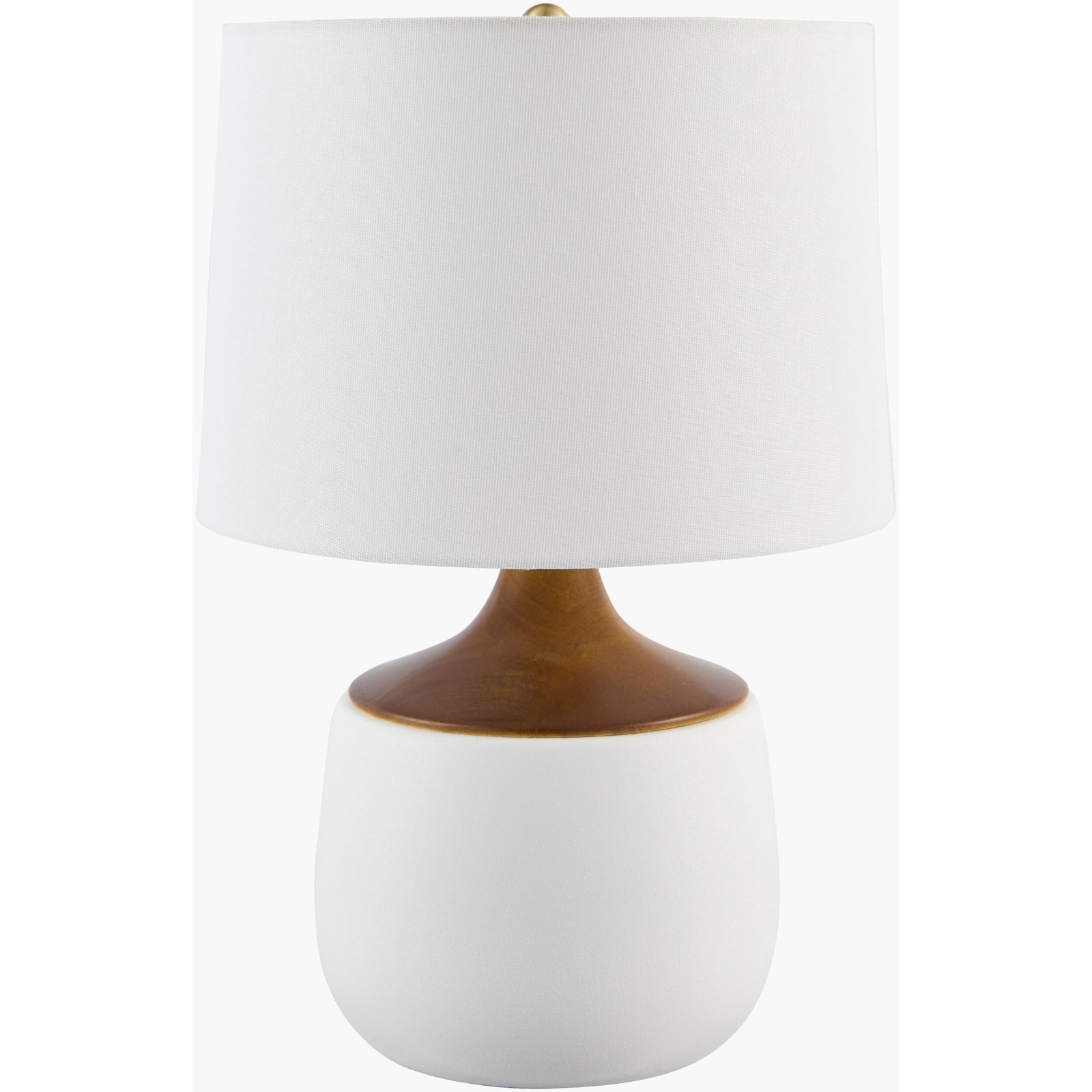 Ceramic Table Lamp, Cream, White