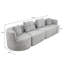 Canapé modulaire 137,8 po, siège profond surdimensionné, siège arrondi moderne-133054862