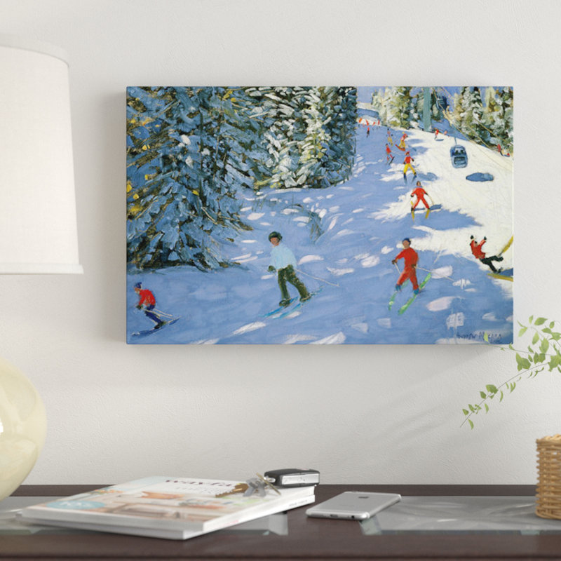 Gondole, autrichienne par Andrew Macara - reproduction d'art sur toile tendue, H 18 po x l 26 po x P 1,5 po