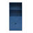 4-Tier Bookshelf With Door - Wooden Storage Bookcase, Display Cabinet For Home & Office, Brown-406047006-406046993