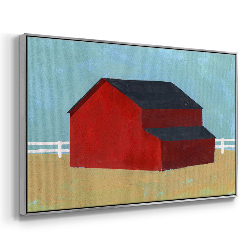 Big Red One II, reproduction d'art sur toile, H 17 po x l 25 po x P 2 po, Encadrement argenté