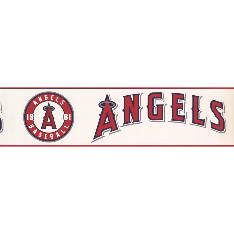 Bordure de papier peint L 15 pi x l 6 po MLB, Los Angeles Angels