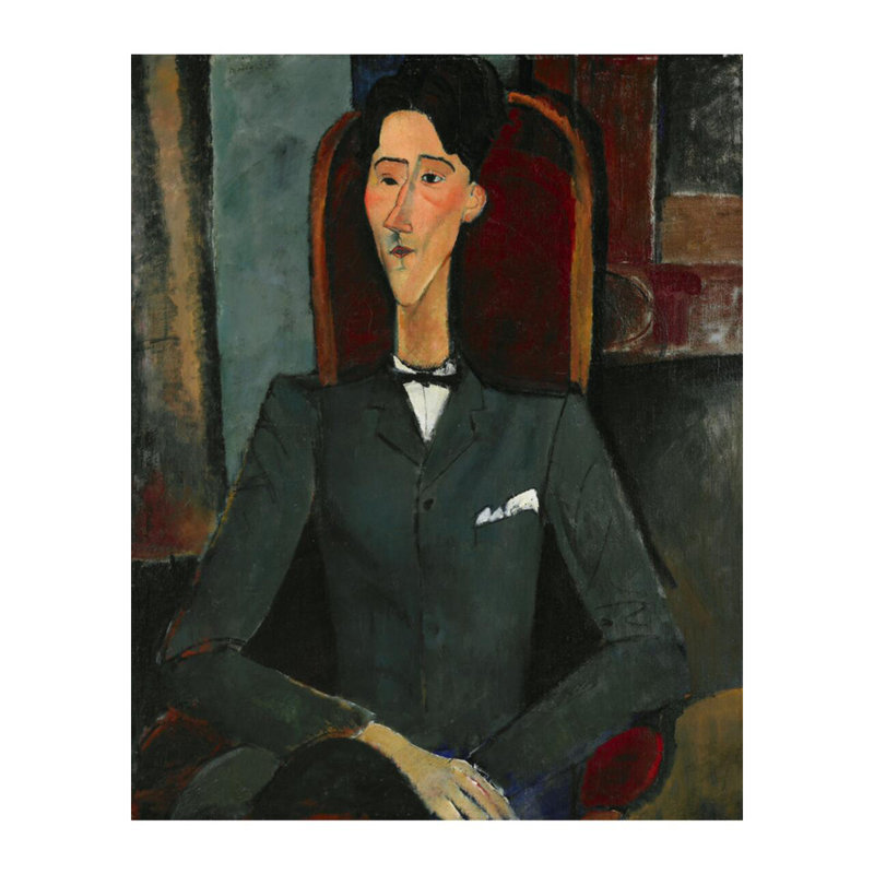 «Jean Cocteau» par Amedeo Modigliani - Estampe numérique, H 20 po x l 16 po