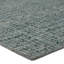 Tapis rayé fabriqué à la main en bleu / blanc-71603290