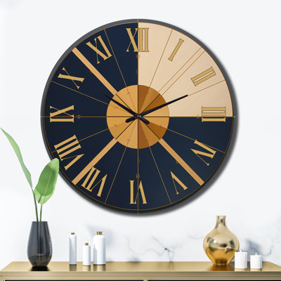 Horloge murale en métal