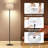 Garnon 61.4'' Standing Floor Lamp with 3-Way Dimmable Bulb Included for Living Room, Bedroom-1625437905