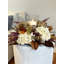 Fall Candleholder Centerpiece with Hydrangeas and Thistle