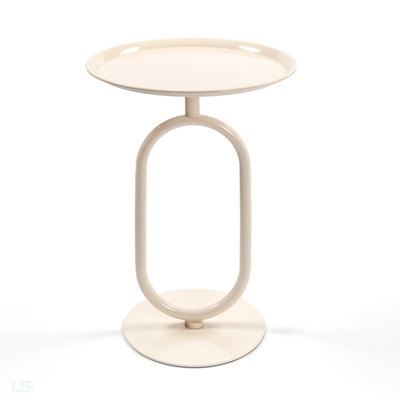 Table de bout en forme de lanterne en métal, petite table d'appoint ronde, table basse moderne à cocktail, petit piédestal d'appoint pour petits coins de salon, hauteur de 21,3 po