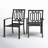 Alyah Premium All-Weather Powder-coated Steel Outdoor Dining Armchair