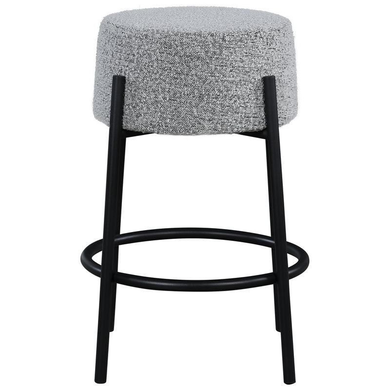 Tabouret de comptoir Avalon, Gris, Tabouret de comptoir (siège d'une hauteur de 26,4