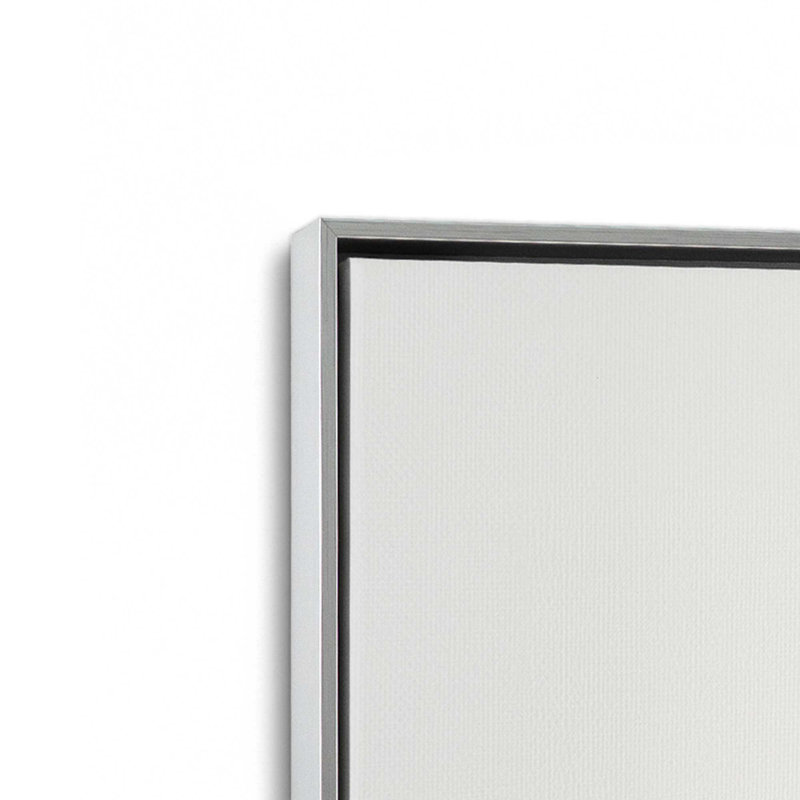 Hazy Horizons I Canvas Print, Polished Chrome Floater Framed, 48.75" H x 32.75" W x 1.75" D