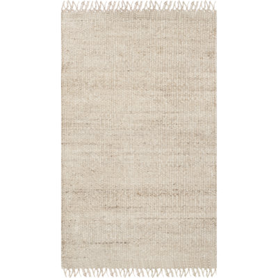 Fitzwater Handmade Jute/Sisal Area Rug in Ivory