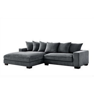 Corduroy L-Shaped Sectional