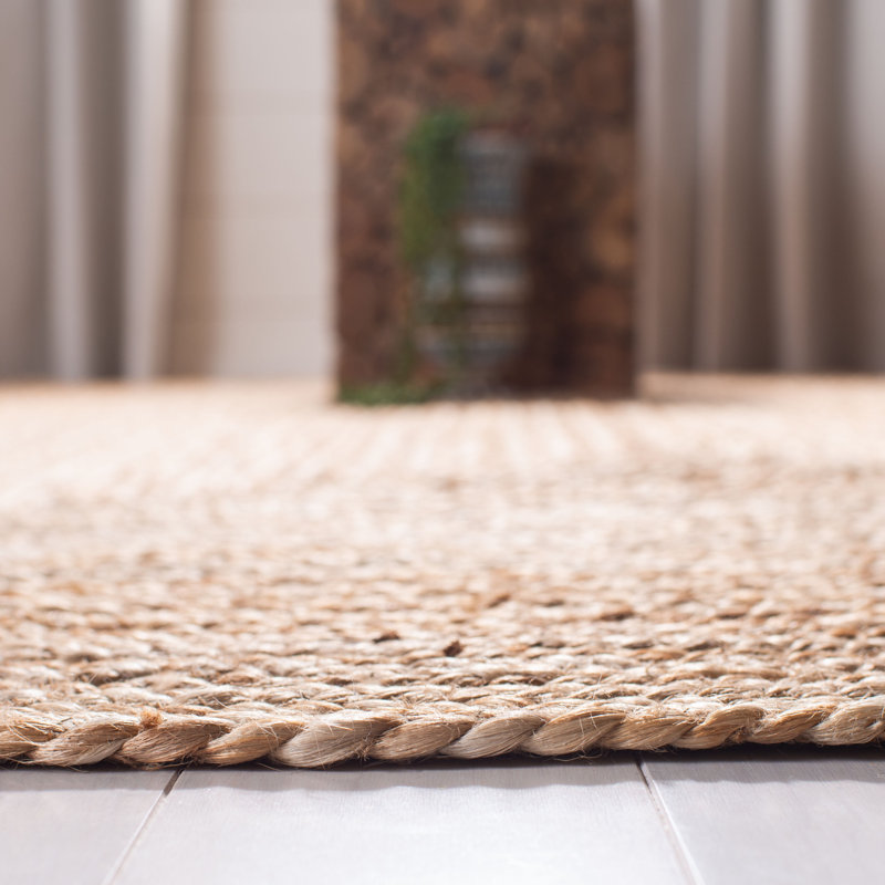 Tapis en jute tissé à la main Arria, Rectangulaire 2 pi 3 po x 5 pi