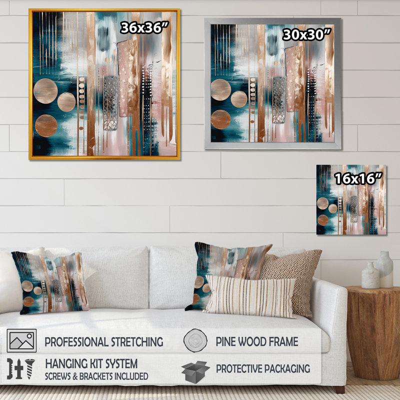 Douces couleurs, formes et lignes, marbre IV - impressions sur toile de marbre abstraites, H 30 po x l 30 po x P 1 po