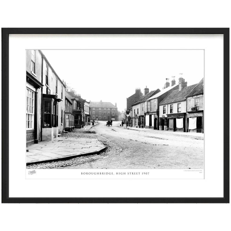 Boroughbridge, High Street 1907 - Single Picture Frame Print, 40cm H x 50cm W x 2.3cm D