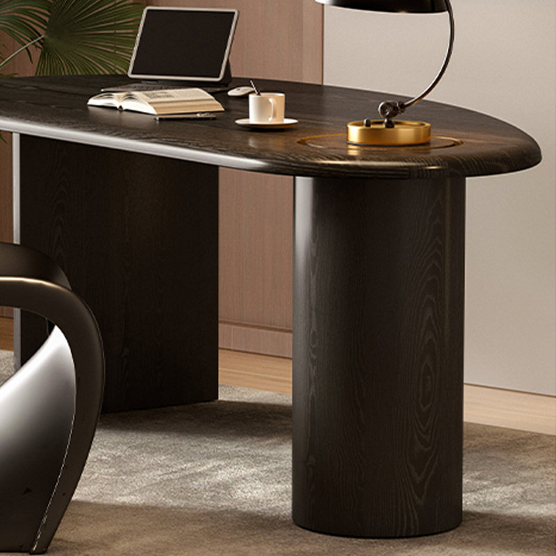 Bureau ou table de bureau noir créatif non conventionnel, H 28,74 po x l 47,24 po x P 23,62 po