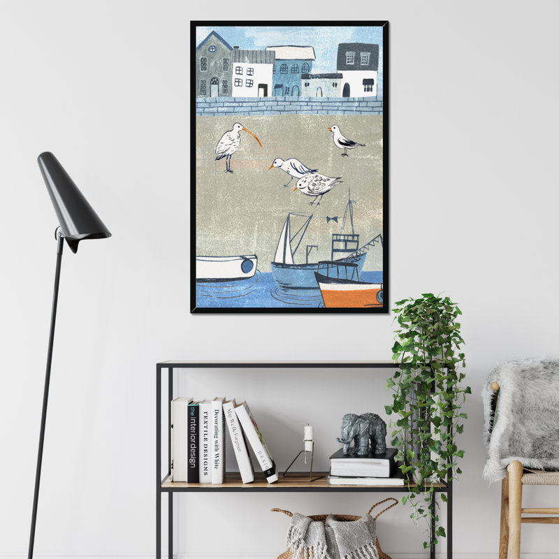 Sailors Rest II by Melissa Wang - Painting, Black Framed Paper Print, 95cm H x 65cm W