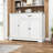 Bayview 33” Kitchen Pantry with 3 Doors, 1 Drawer, Refrigerator-Style Doors, Adjustable Shelves, Standalone Storage Cabinet, Solid and Engineered Wood, Multiple Finish Options-1439400652