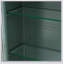 Armoires murales arquées en verre à 3 portes pour un rangement polyvalent et une décoration élégante en vert foncé-509354775