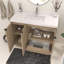 Meuble-lavabo autoportant 41,7 po Monterey + lavabo en acrylique noir renforcé (portes à droite)-797489836-803873551