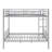 Roomy Full-Size Metal Bunk Bed-114346443