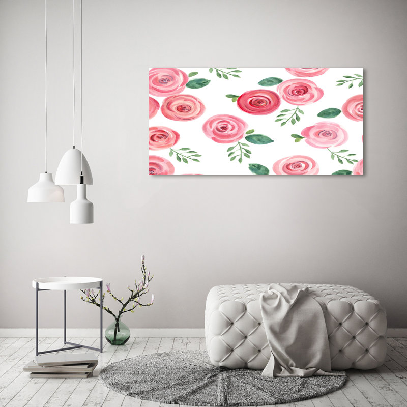 Roses 1 Piece Wrapped Canvas Wall Art