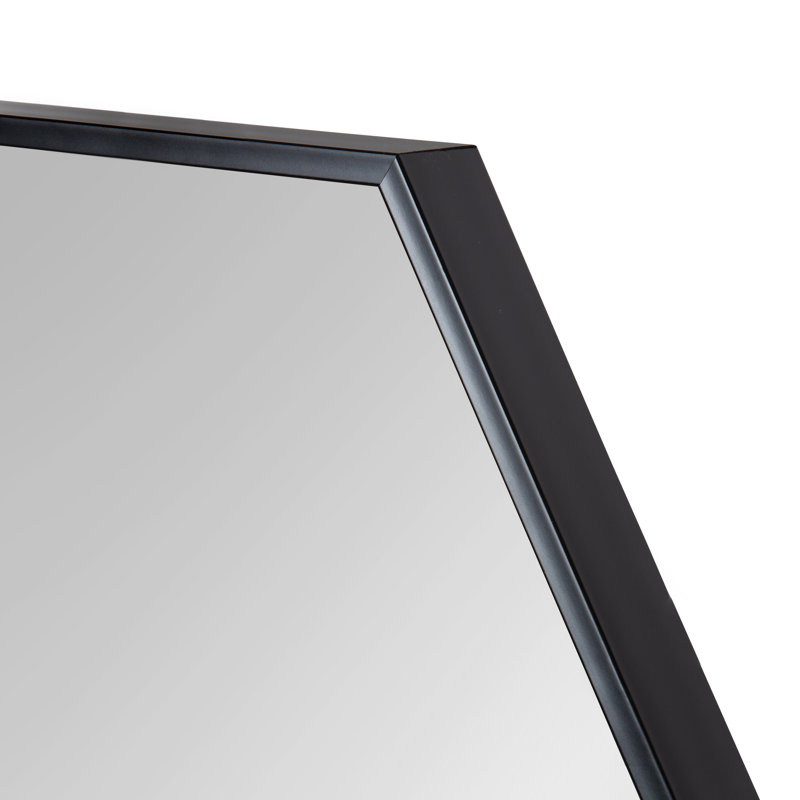 Miroir décoratif Logsdon, 30,98 po x 22,05 po, Noir