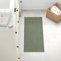 Facet Slip Resistant Plush Nylon Bath Rugs