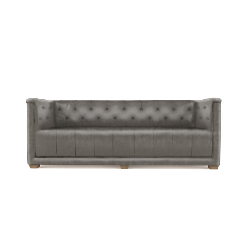Hudson Sofa, Vintage Leather Pumice, Weathered