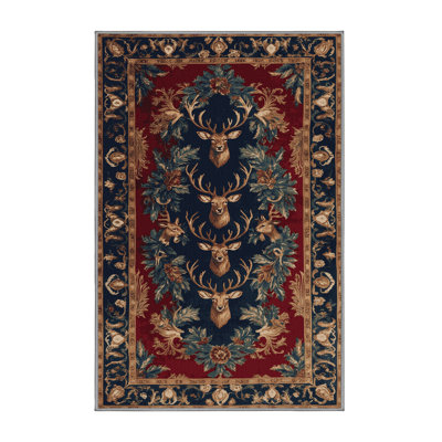 Tapis brun français lavable à la machine
