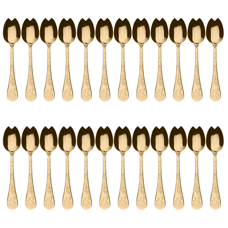 Cuillère à salade Venere - 24 pièces, Doré