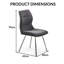 Zermatt 120cm Grey Ceramic Dining Table & 4 Chairs