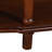 Retro Curved Wood Console Table, 52 inch Circular Half Moon Sofa Table with Open Shelf and 2 Drawers, Solid Wood Entry Table for Living Room, Hallway, Navy Blue + Brown Top-1409387129