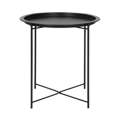 Harbour Housewares Round Steel Tray Table