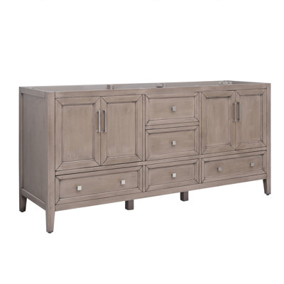 Everette 72 in. W Double Bathroom Vanity Base