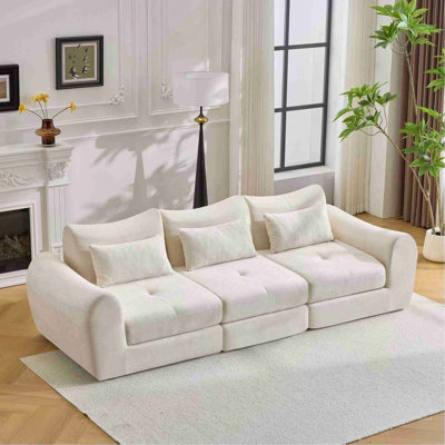 Canapé modulaire Cloud, canapé-lit pliant convertible, canapé modulaire rembourré - parfait pour le salon, la chambre à coucher et l'espace de divertissement