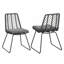 DEJA CHAIR, 2PCS avec 2 coussins, gris