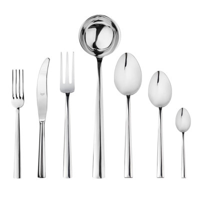 Mepra Levantina Flatware Set - 51 Pieces - Ice In Silver