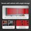 Tool Cabinet Grey, Red Cold-Rolled Steel 100 X 20 X 55 Cm